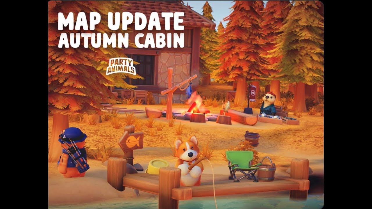 Funny moments in autumn cabin! | Party Animals Gameplay.
