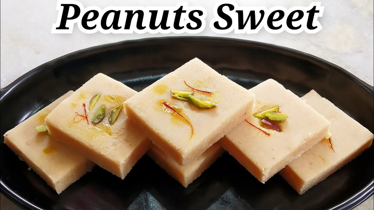 Peanuts Barfi Recipe  Moongfali Katli  Peanuts Mithai Peanuts Burfi Sweet recipe Easy Recipes HMF