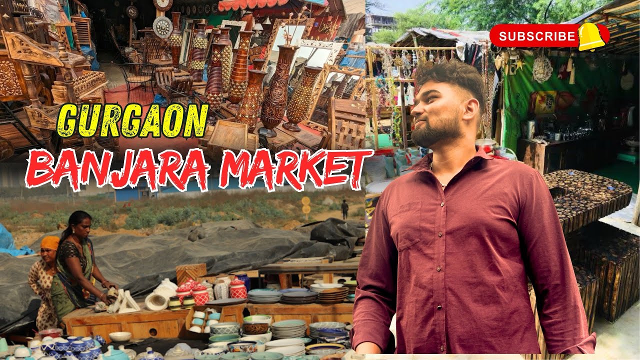 🛍️ Banjara Market Gurgaon | Budget-Friendly Home Decor Paradise | Jatin Sangwan 