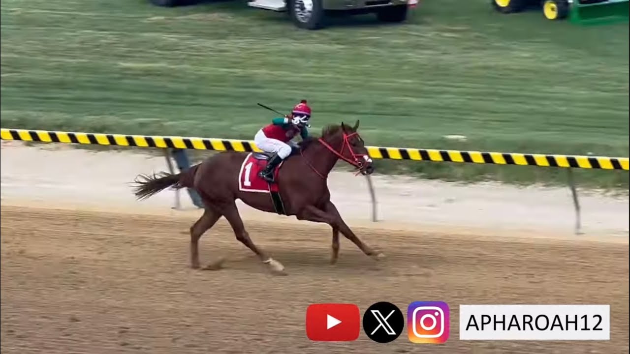 Jockey Celebration after Easiest of Wins in the 2023 Timonium Dash