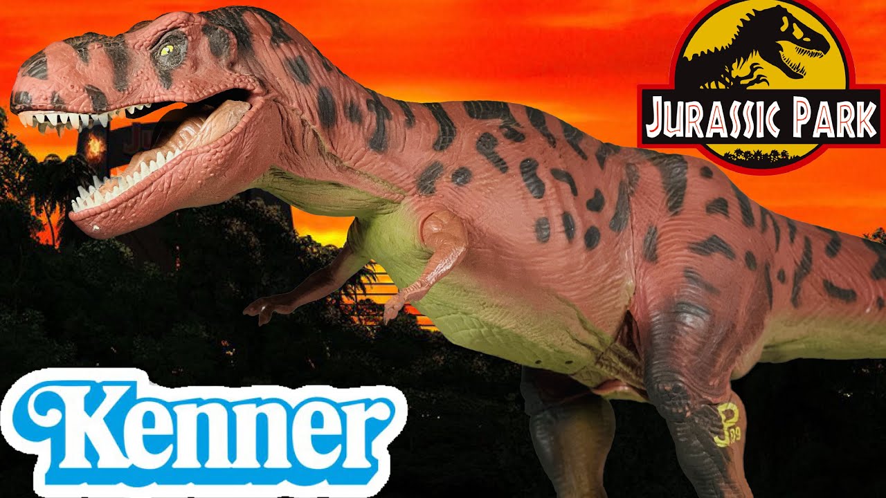 Kenner Jurassic Park Electronic Tyrannosaurus rex Review!! Series 1 Roar & Stomp Sound