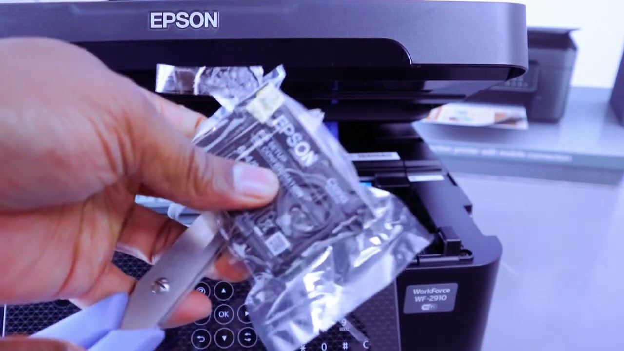 Epson WF 2910DWF Unboxing, Setup INK Cartridges, ALIGN Print Head, REPLACE INK and LOAD PAPER Review