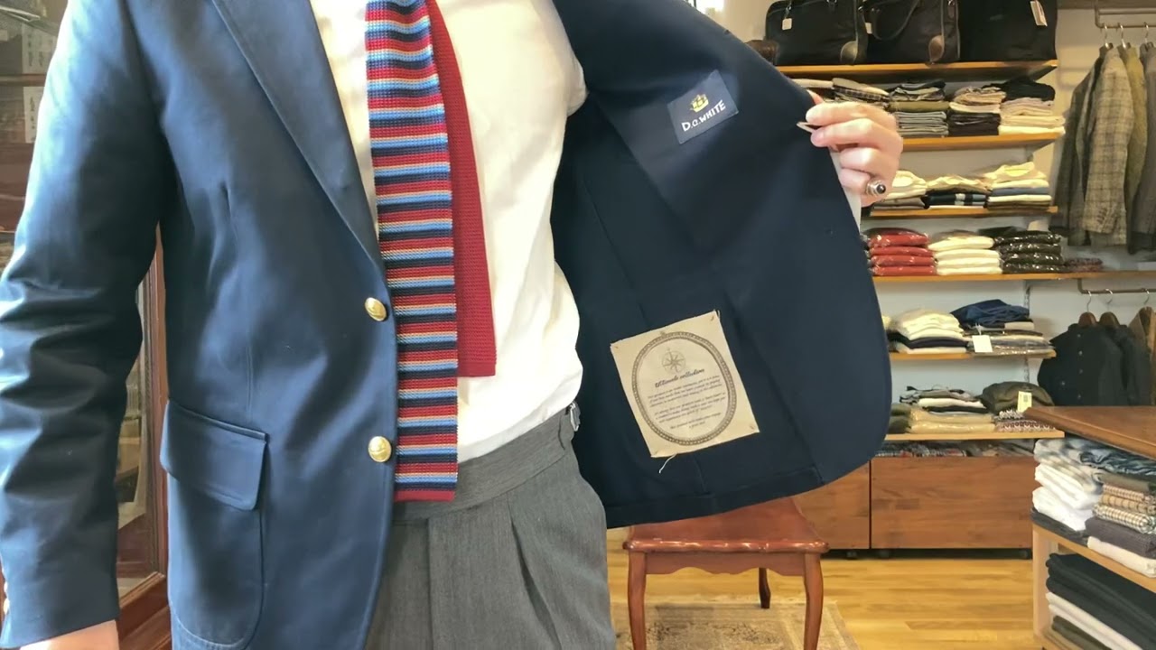 D.C. White / WEST POINT OFFICER BLAZER (3つ釦段返り 紺ブレ)