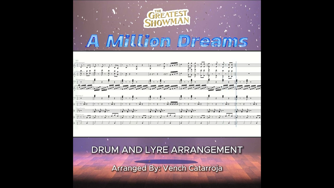 A Million Dreams The Greatest Showman Drum and Lyre Arrangement
