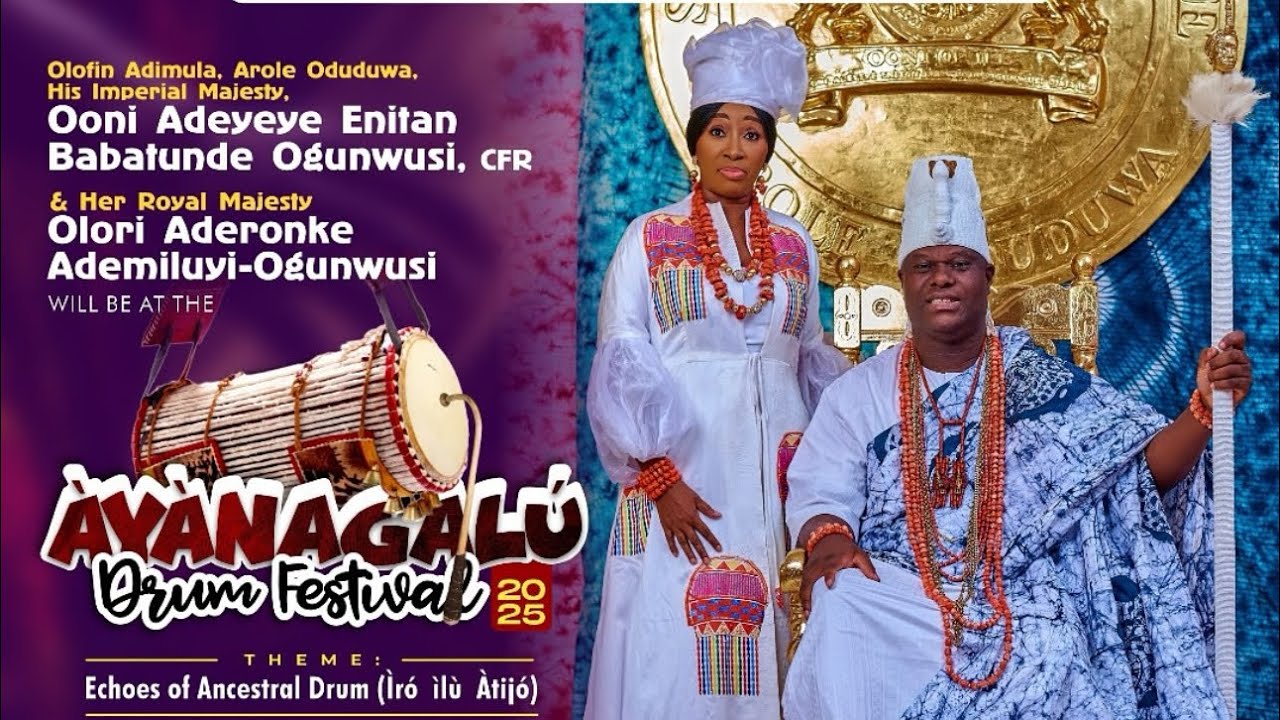 FULL VIDEO: AYAN AGALU DRUMS FESTIVAL HOSTED BY OONI OF IFE & OLORI ADERONKE 