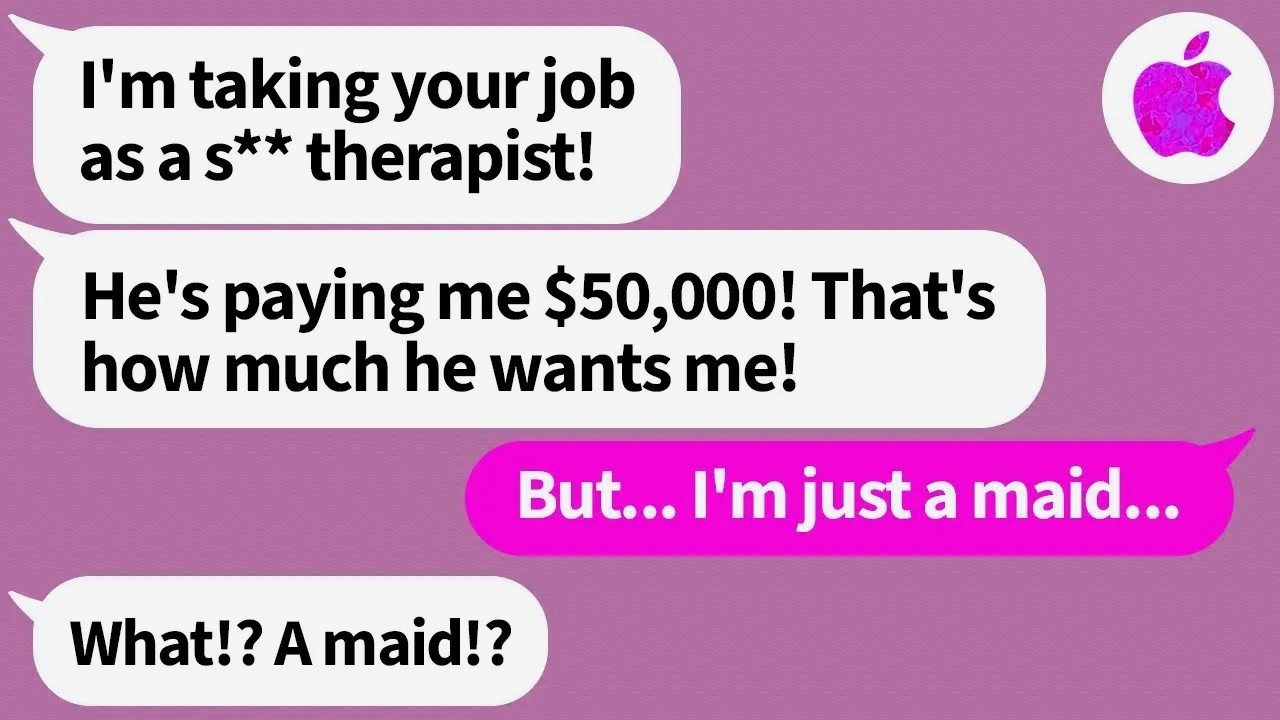 This woman thought I was a s** therapist for a rich family, but I'm just the maid!