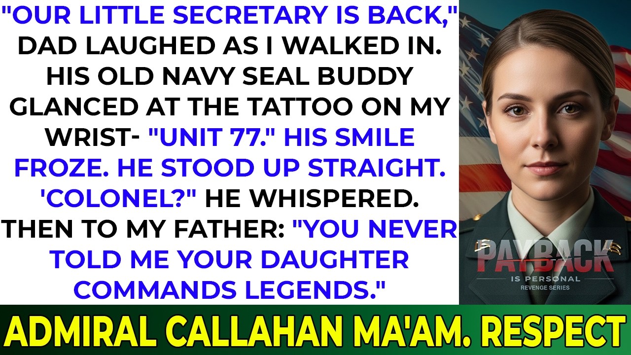 My Father Called Me “His Secretary” — Until His Navy SEAL Friend Saw My UNIT 77 Tattoo..