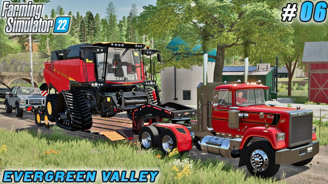 Bought Combine and Factory: Harvest Crops & Creating Own Energy | Evergreen Valley Farm | FS22 | #06