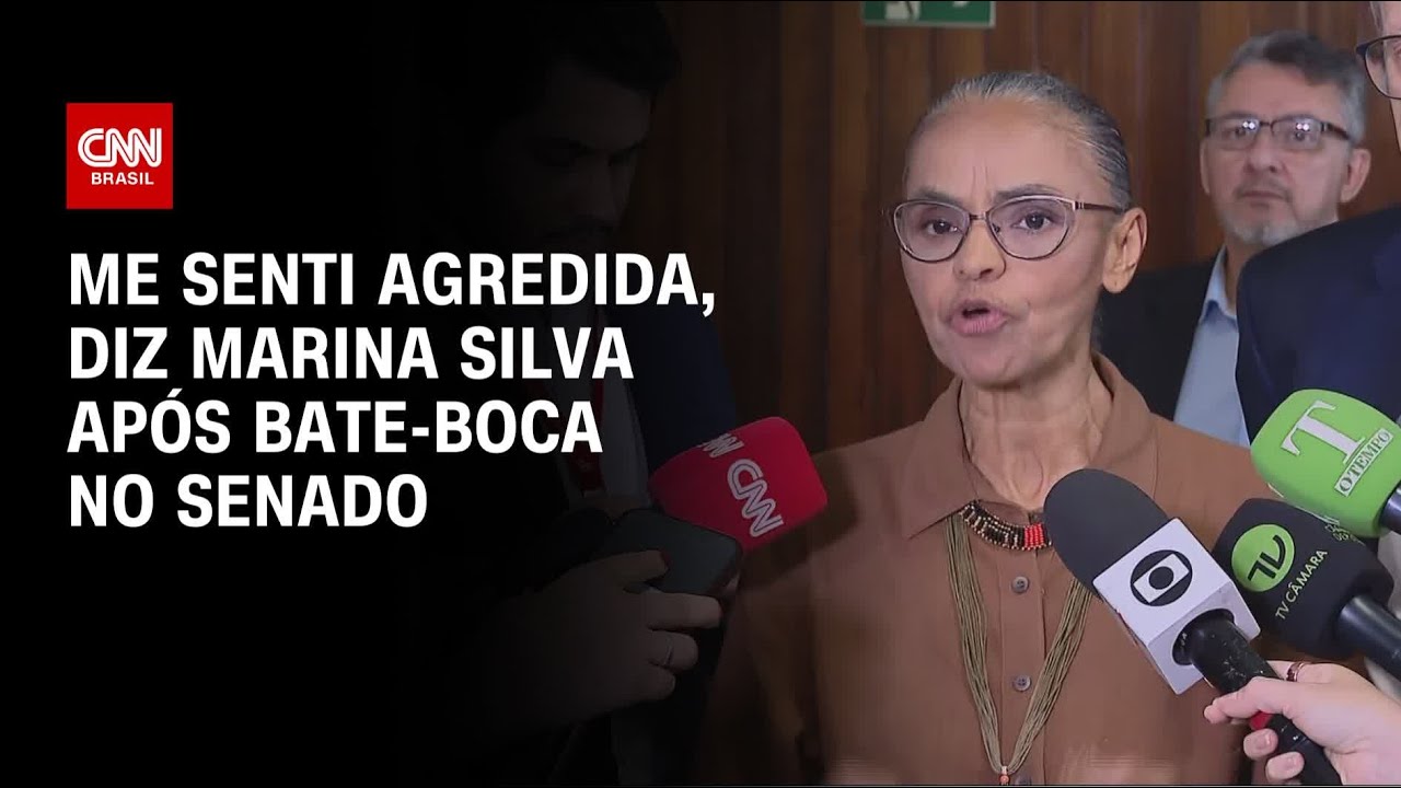 Me senti agredida fazendo meu trabalho, diz Marina Silva após bate-boca no Senado | BASTIDORES CNN