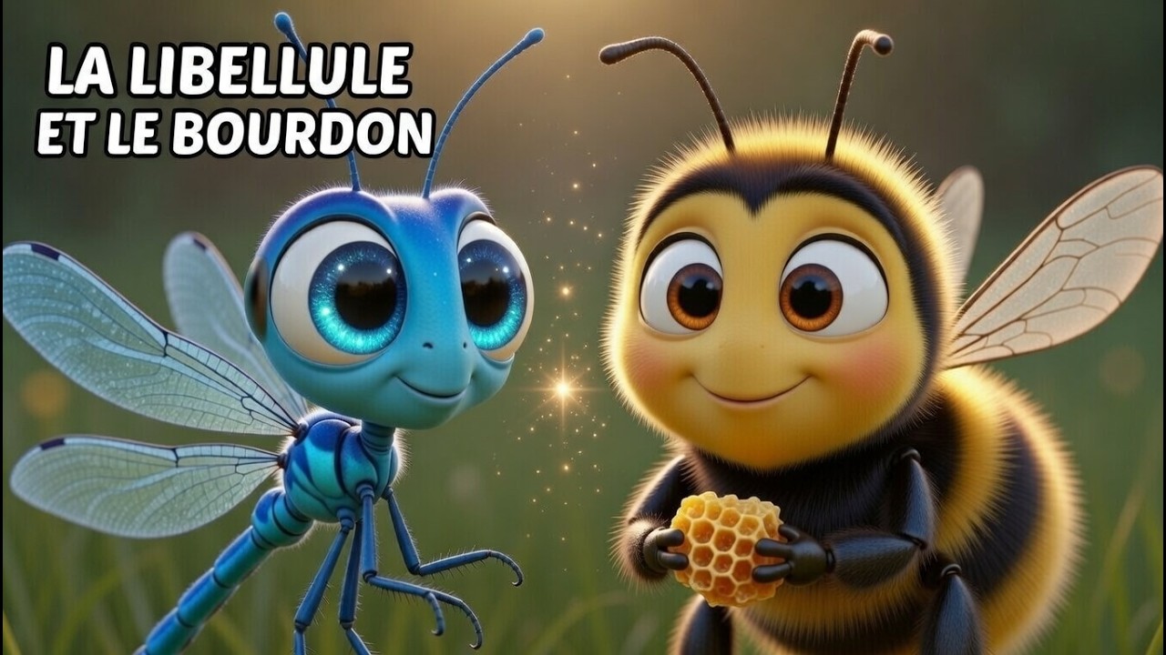 Découvre l’amitié magique entre une libellule et un bourdon