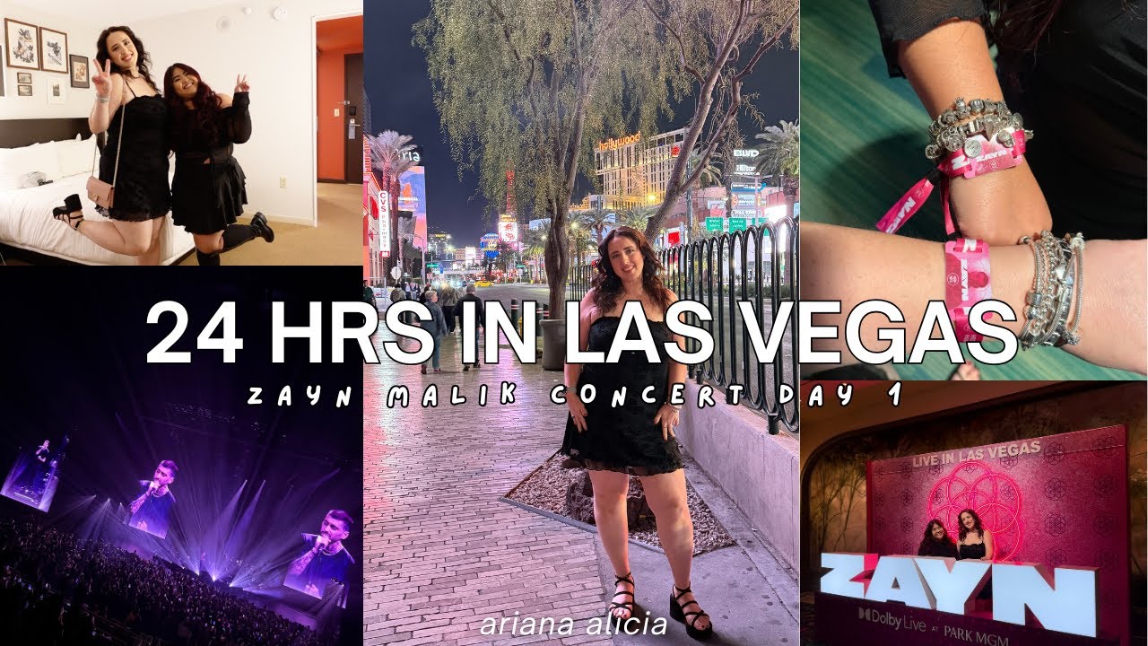 vegas vlog | 24 hrs in vegas for the zayn malik concert