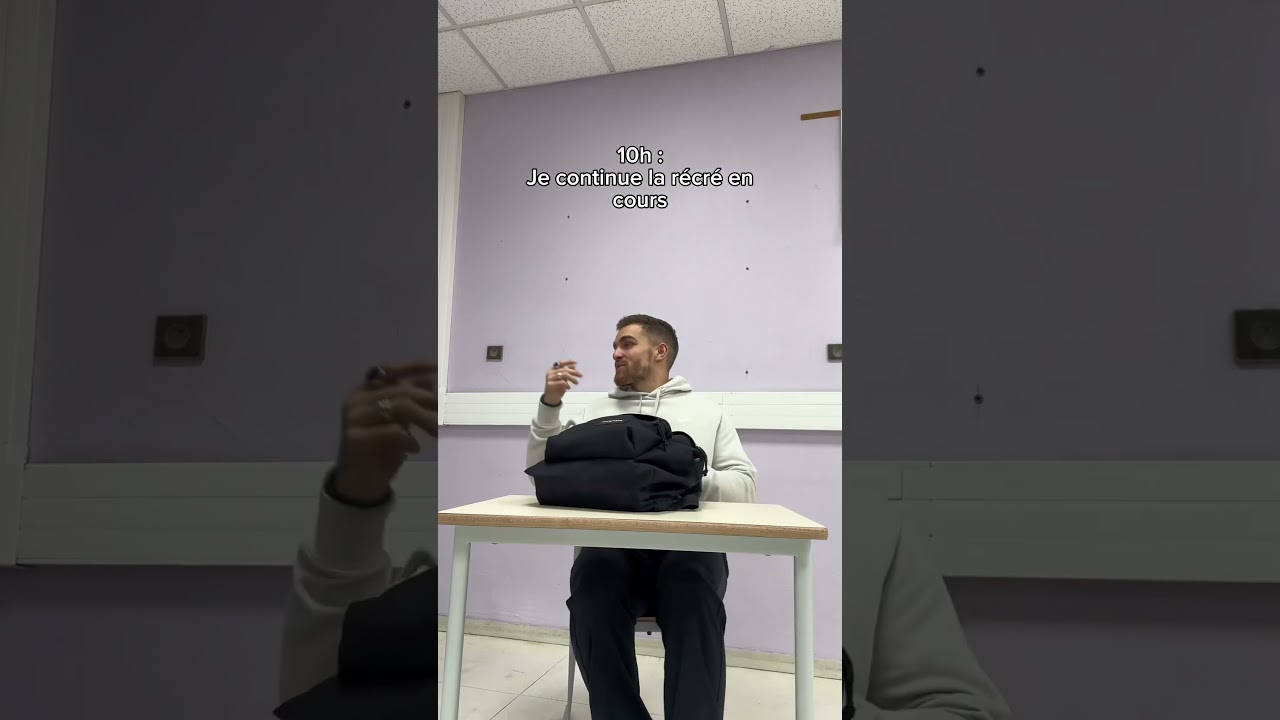 Dans la t&ecirc;te des &eacute;l&egrave;ves pendant une journ&eacute;e de cours ! #college #eleve #eleves #fun #humour #prof