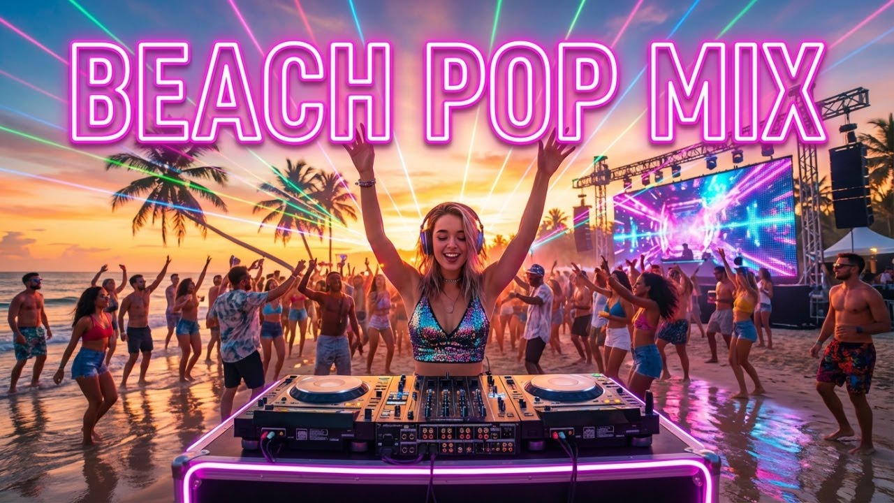 Beach Pop EDM 2026 🌊 Female Vocal Festival Mix | Bass Boosted Summer Party Remix