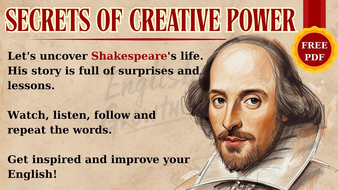 Secrets of Creative Power | Shakespeare's Life | Learn English Through Story | Listening Practice