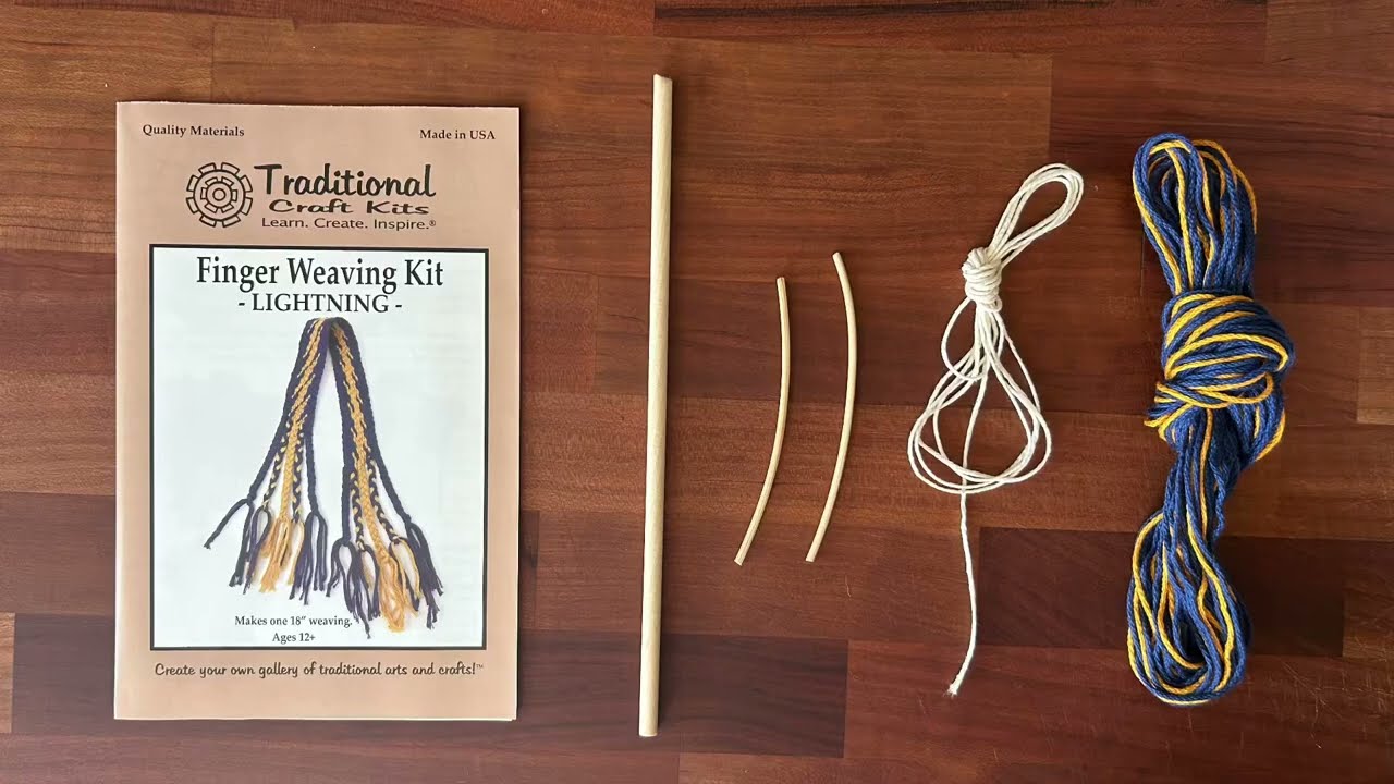 Finger Weaving Kit - Lightning