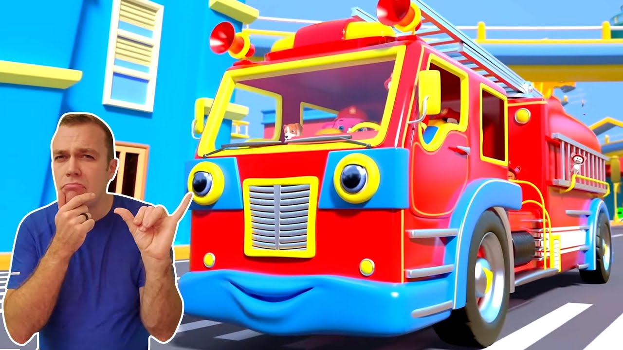 The Wheels On The Firetruck + More Asl Sign Language Videos For Kids