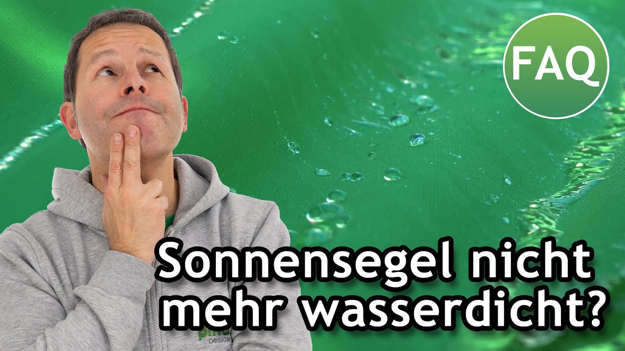 Sonnensegel nicht mehr wasserdicht: Was kann man jetzt noch tun? | FAQ ☀️ Pina
