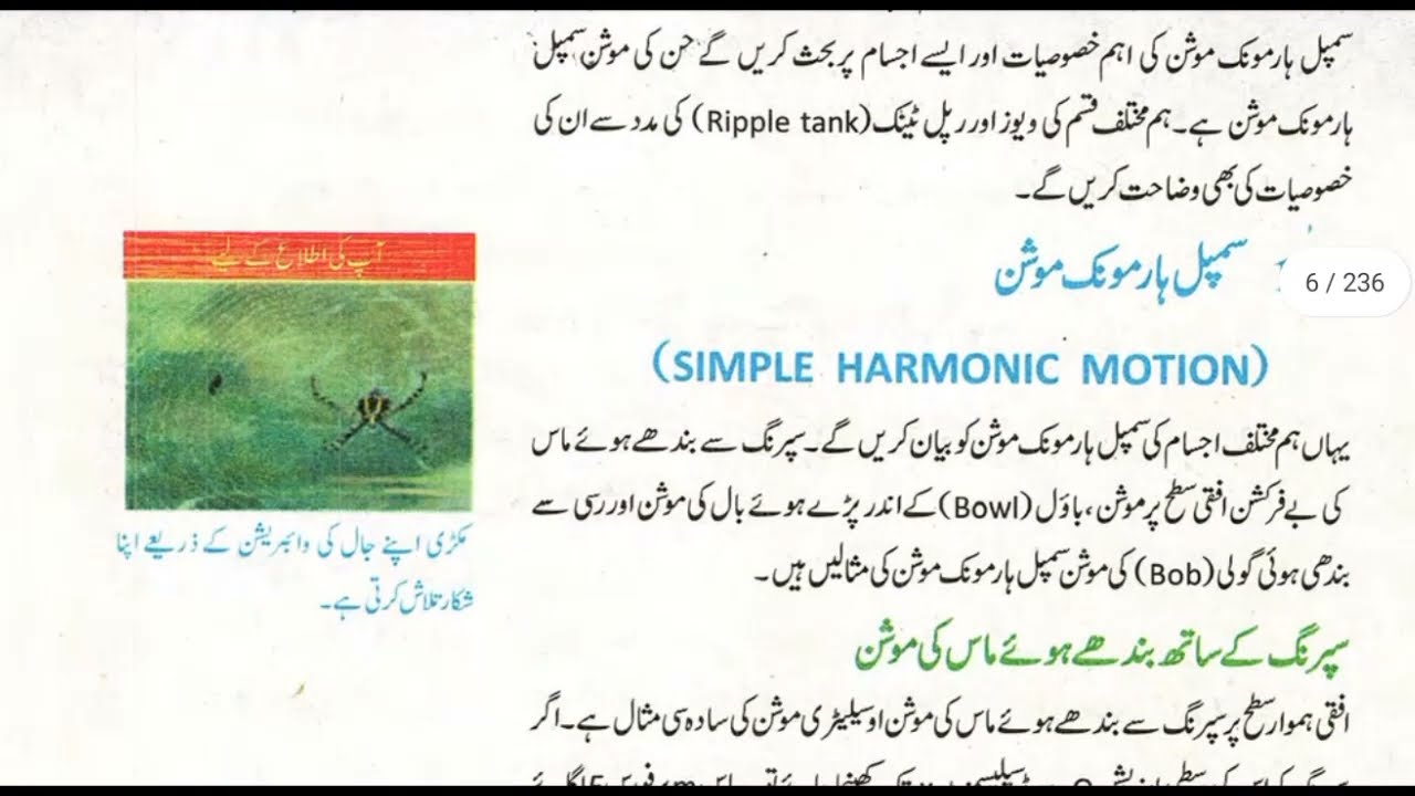 Simple Harmonic Motion,Motion of Mass Attached to a Spring,Ball and Bowl System, Simple Pendulum,SHM