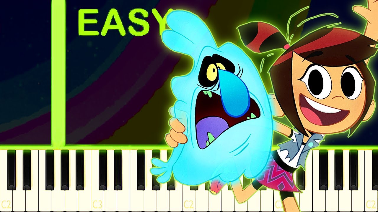 THE GHOST AND MOLLY MCGEE THEME - EASY Piano Tutorial