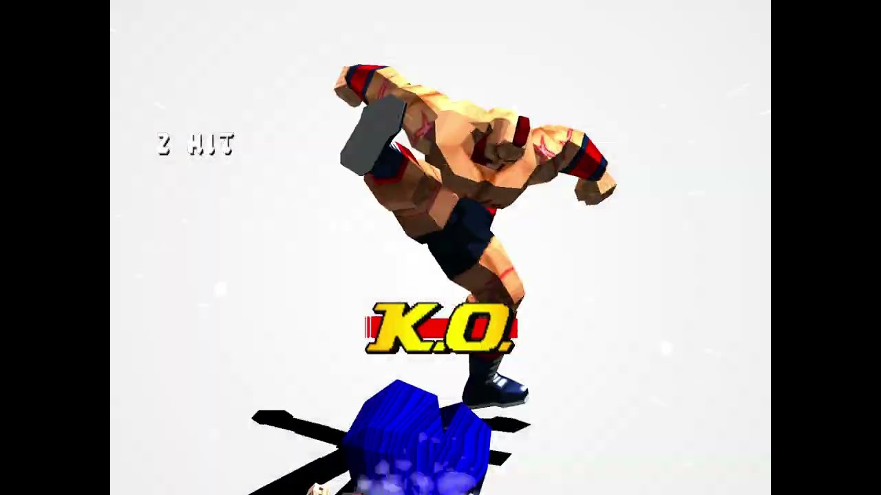 Zangief versus Akuma in Street Fighter EX Plus Alpha PSX #russianingame