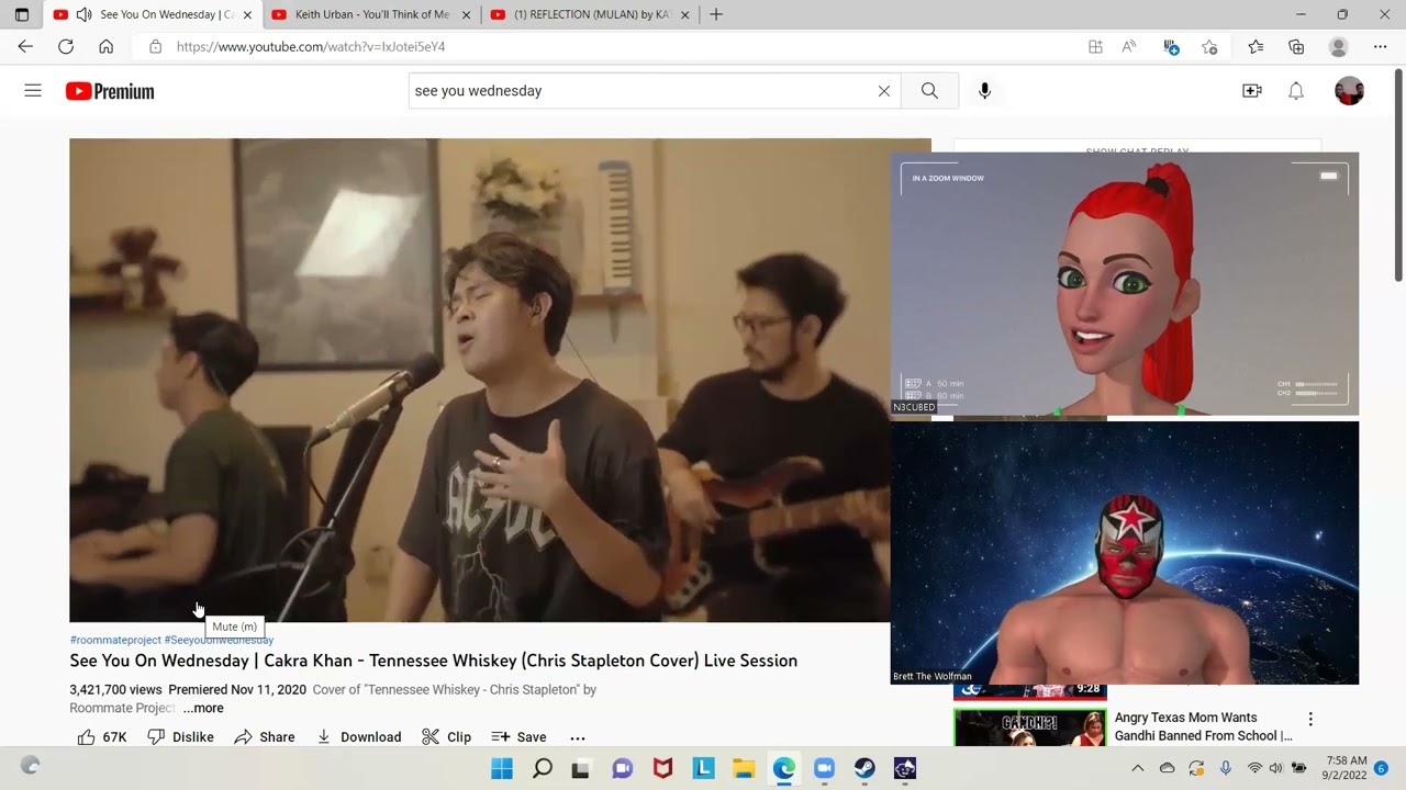 Cakra Khan - Tennessee Whiskey Chris Stapleton Cover REACTION BY BRETT & AVATAR N3CUBED
