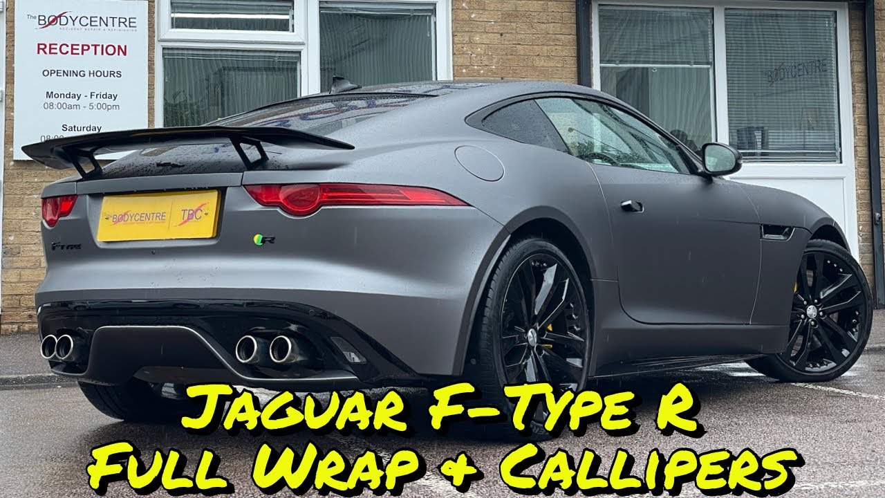 Jaguar F-Type R Даррена Хакерби — полная оклейка в цвет «серый сатиновый металлик»