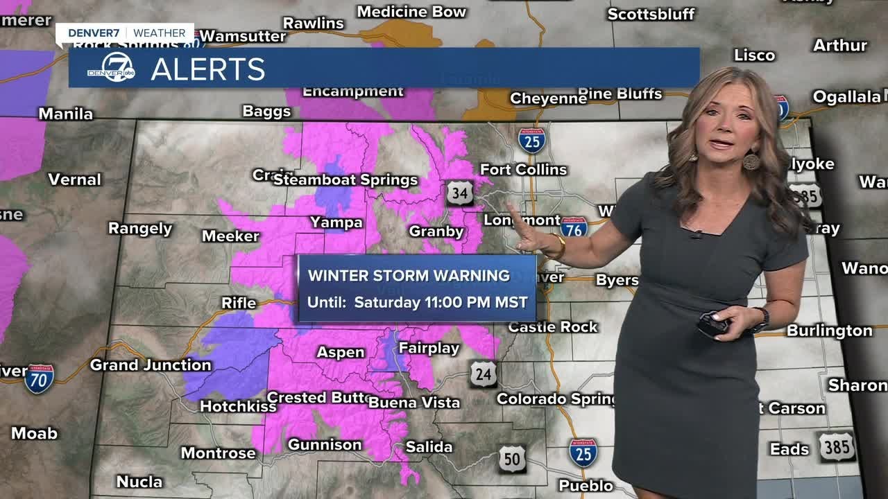 Heavy snow and gusty winds heading for the Colorado high country