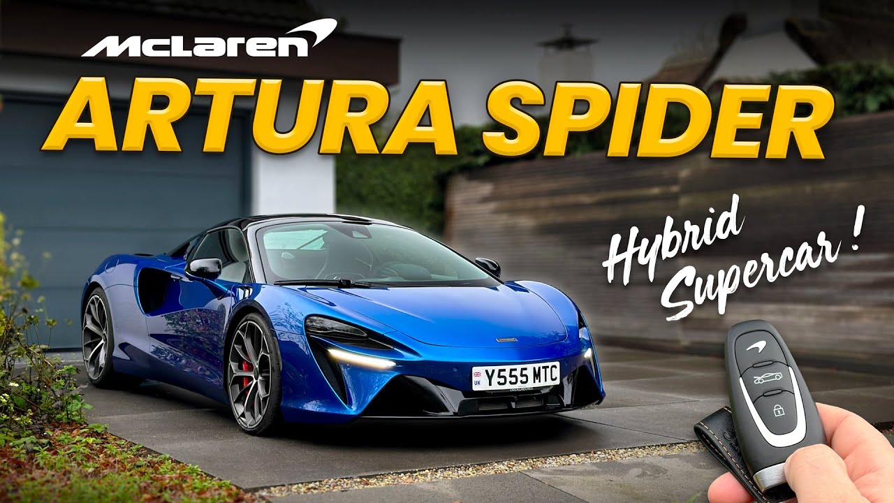 2025 McLaren Artura Spider (700 л.с.) - POV drive & walkaround!