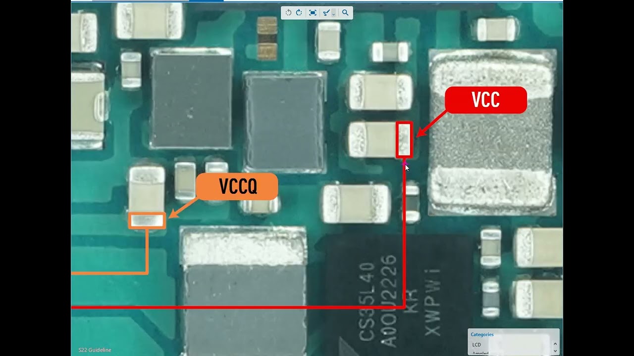 Samsung S22 UFS pinout for ISP By Sanyomobile