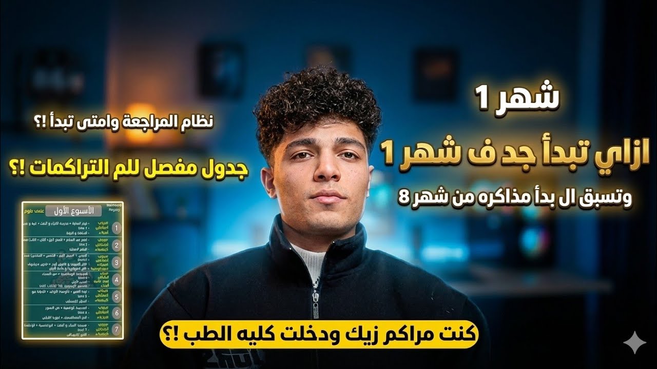 شهر 1 | إزاي تبدأ صح وتسبق اللي بدأ من شهر 8 ؟! | عملت إيه بالتفاصيل !! | ثانوية عامة 2026