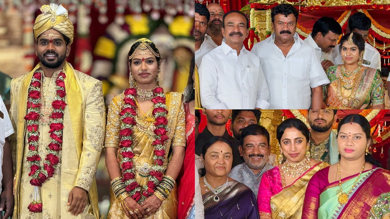 BRS youngest Ex Mayor Mekala Kavya Brother Wedding | Malla Reddy  | Talasani Srinivas Yadav  