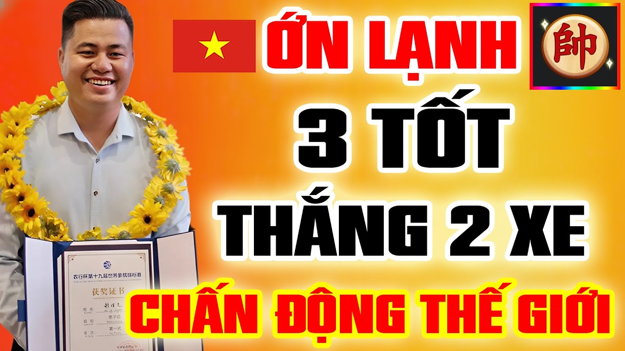 🔴 ỚN LẠNH Trận Cờ 3 TỐT THẮNG 2 XE LẠI LÝ HUYNH gây Chấn Động Làng Cờ THẾ GIỚI