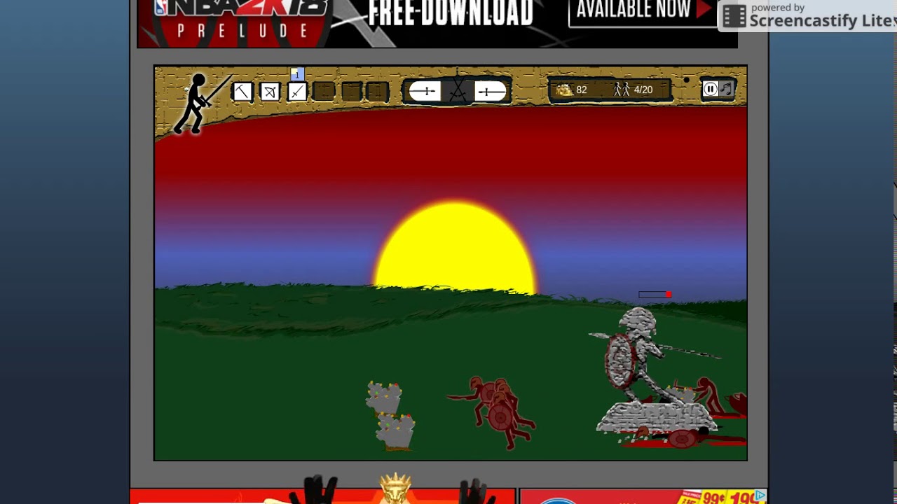 # challenge complete (Lets play flash: Stick wars)