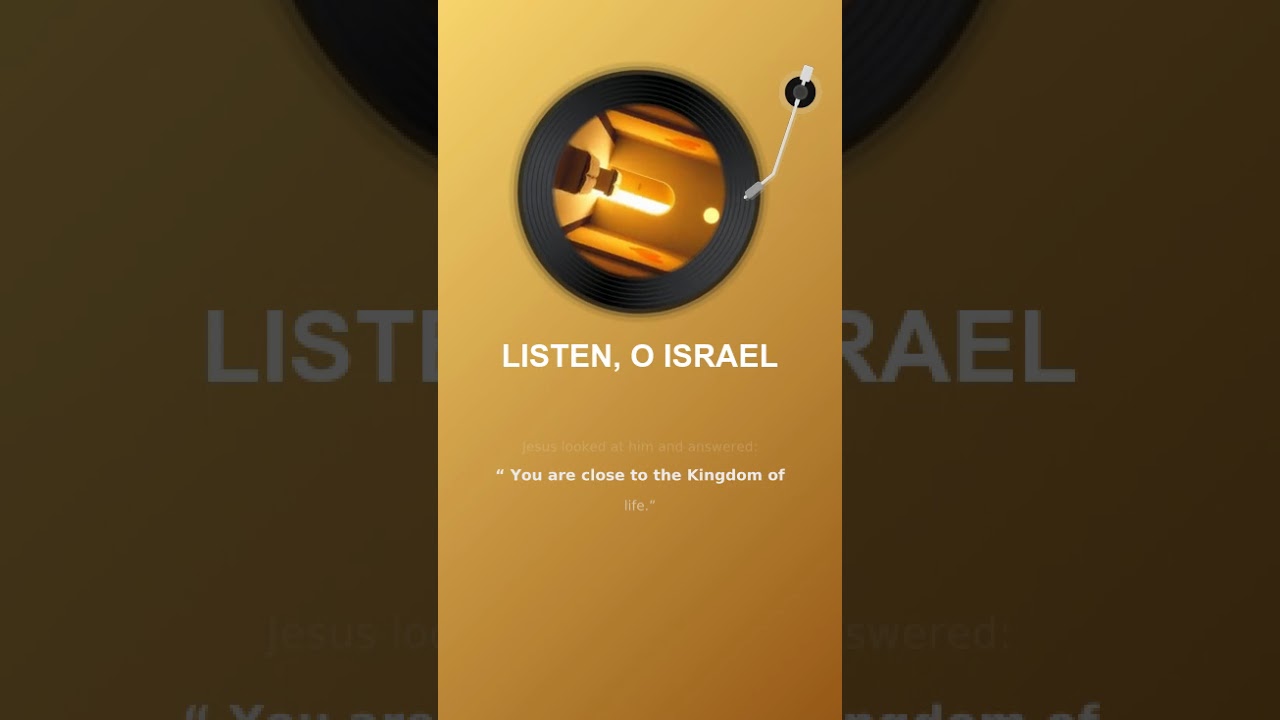 LISTEN, O ISRAEL 1 Sexta 13 #deustemumapalavrapravoce #worshipmusic