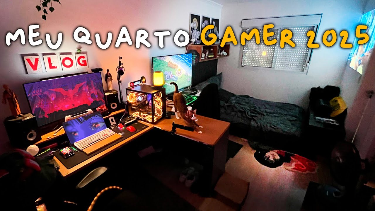 MEU QUARTO GAMER de EDITOR em 2025! | Meu Setup dos Sonhos