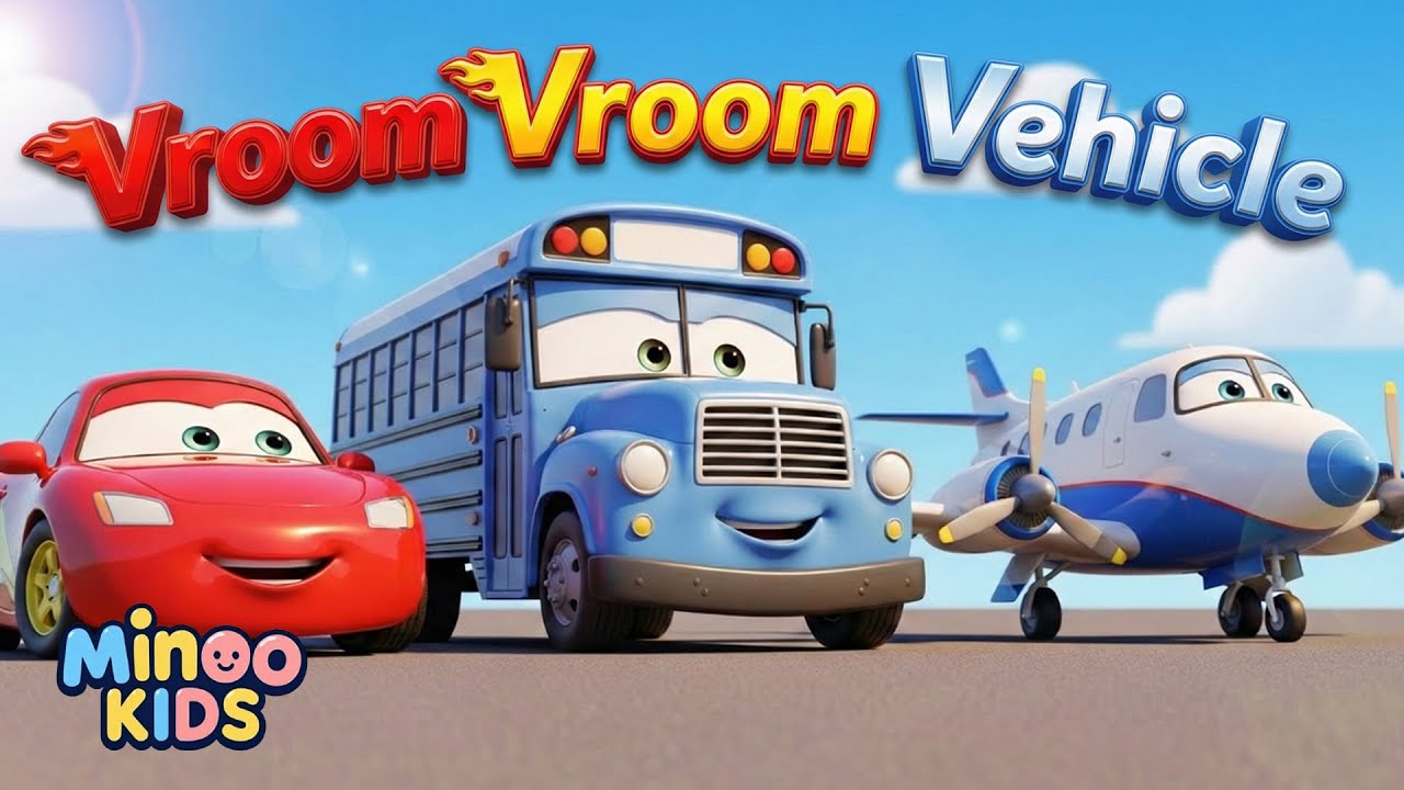 Vehicles Song for Kids 🚗✈️ | Learn Vehicles & Sounds | Nursery Rhymes