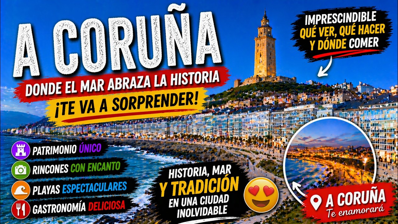 🗺️ Qué ver en A CORUÑA ✈️ ¡25 Rincones únicos!