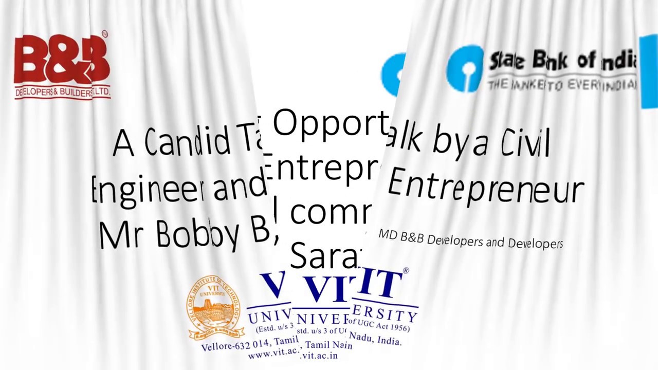 An inspiring talk by a Civil Engineer and Entrepreneur