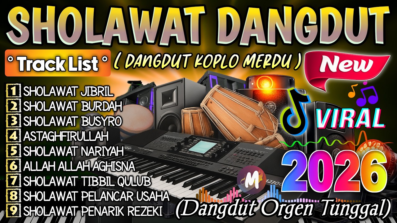 KUMPULAN DANGDUT SHOLAWAT MERDU 2026 | LENGKAP LIRIK SHOLAWAT | PAS DIDENGAR PAS DI HATI VIRAL 2026