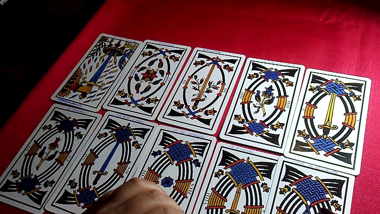 TAROT  DE MARSELLA - ESPADAS