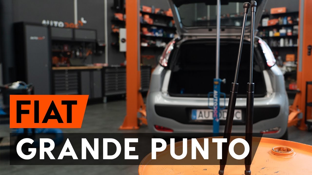 Cómo cambiar los muelle neumático maletero en FIAT PUNTO 199 [VÍDEO TUTORIAL DE AUTODOC]