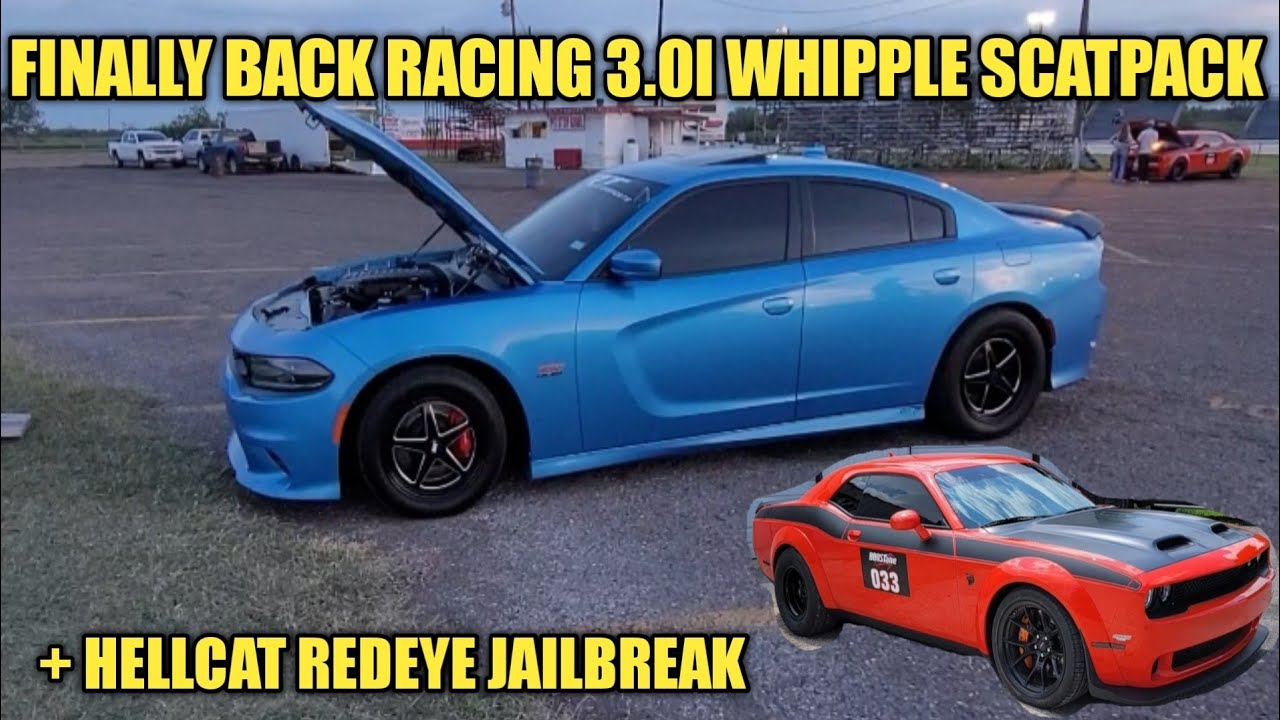 1st Time out testing the Whipple 3.0l Supercharger at the drag strip 392 Scatpack