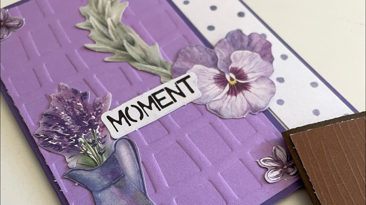 TUTO CARTE AVEC PAPIER EMBOSSER ACTION
