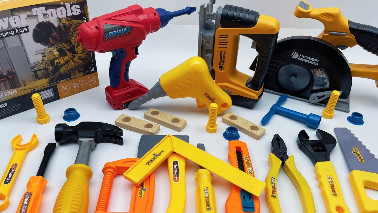 12 min to open the box, satisfied with the electric screwdriver, screw assembly toolbox | Toy Review