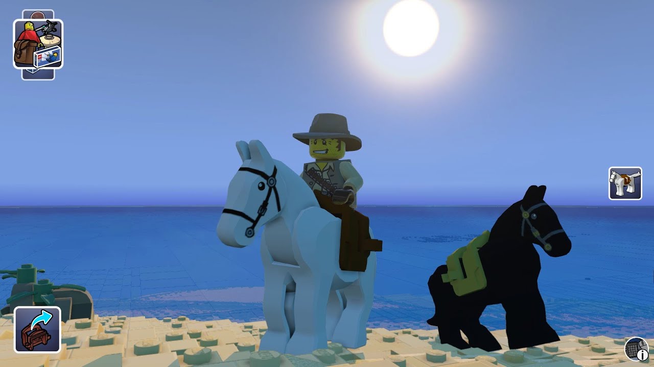 LEGO Worlds - White Horse Free Roam Gameplay (PC HD) [1080p]
