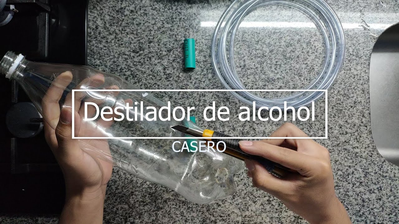 Como hacer un DESTILADOR casero de alcohol ETÍLICO // Experimento en casa