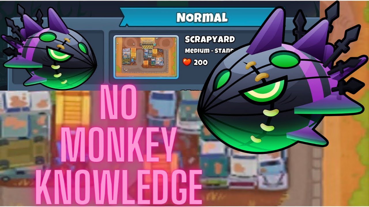 Lych Normal Tutorial - NO Monkey Knowledge - Scrapyard - Safe And Easy Strategy (BTD6)
