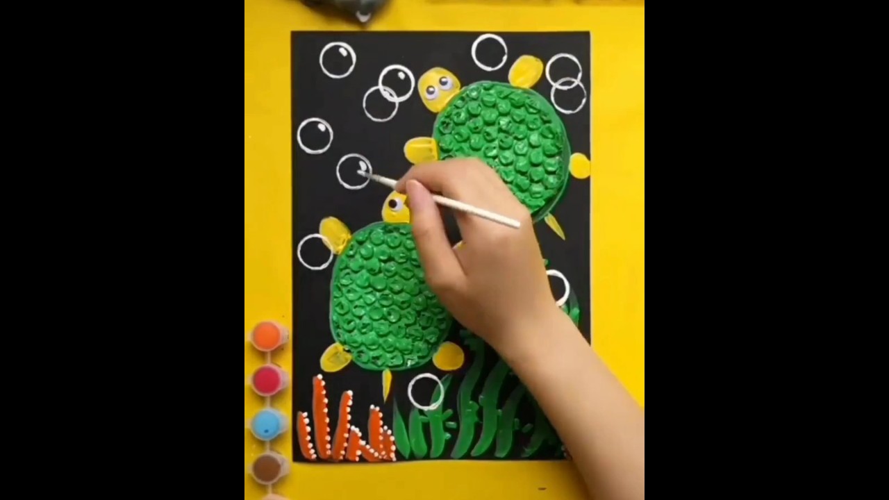 Bubble wrap wall art