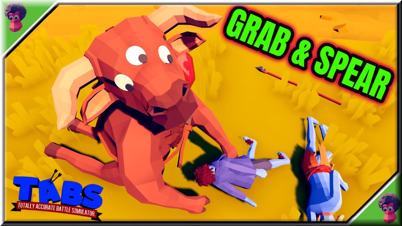 GRAB & SPEAR! Halfling & Spear Thrower vs Unit 2v1 - TABS Spooky Faction Update👻