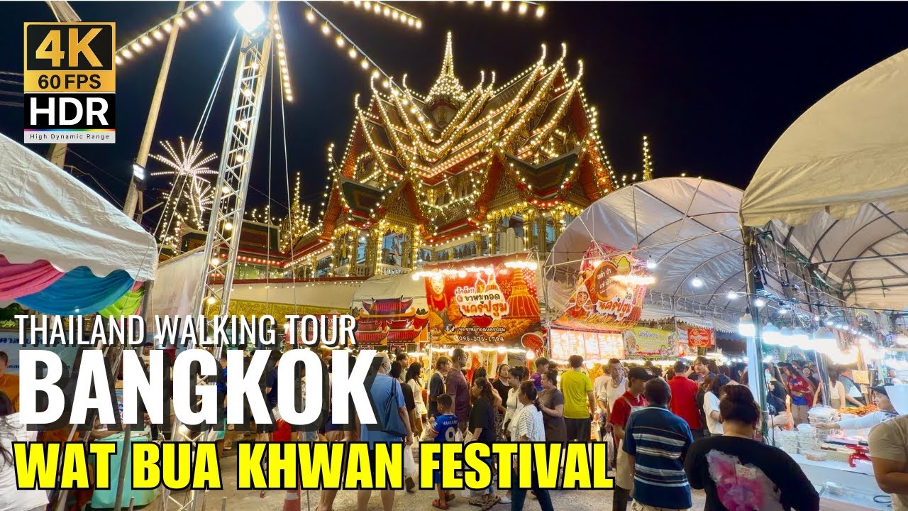 🎡 Wat Bua Khwan 2026: Nonthaburi’s MASSIVE 10-Day Temple Fair! [4K HDR]